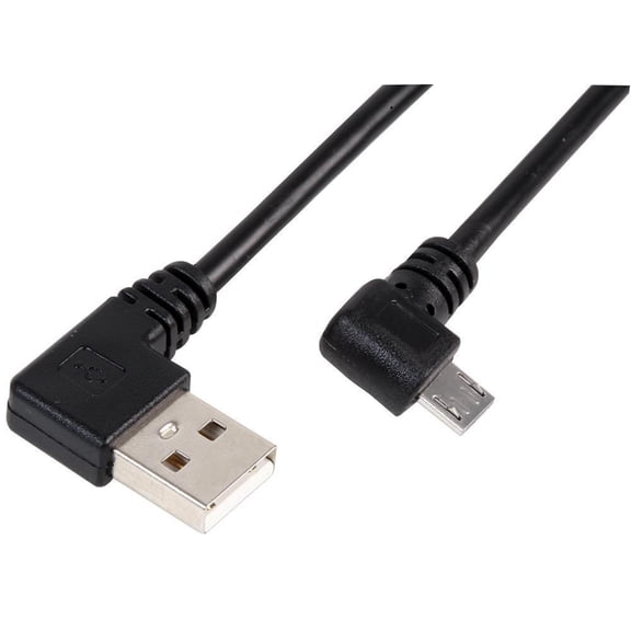 PRO SIGNAL - Micro USB Cable with Right Angled Connector, 1m