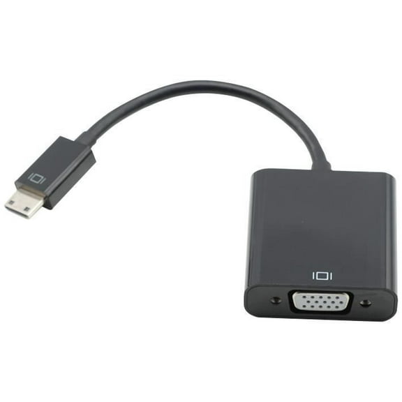 PRO SIGNAL - Mini HDMI to VGA Adaptor Male to Female - Black