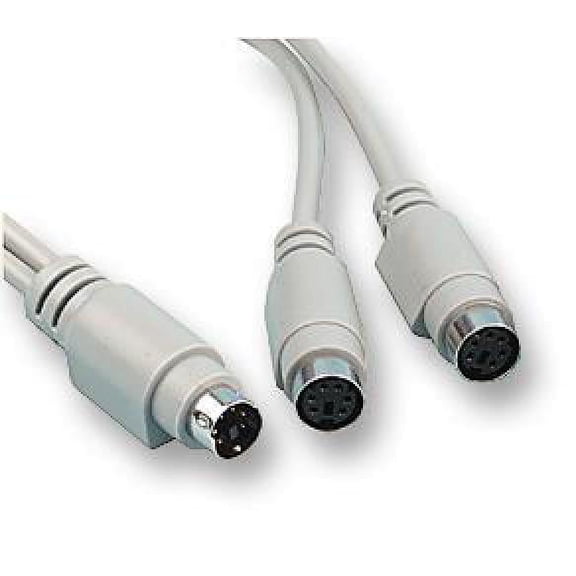 PRO SIGNAL - PS/2 Male to Twin PS/2 Female Y Splitter Lead