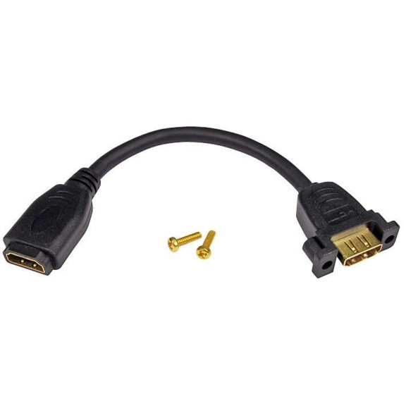 PRO SIGNAL - Panel Mount HDMI A Female to HDMI A Female Lead, 165mm High Speed
