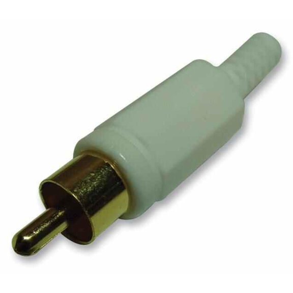 PRO SIGNAL - Plug, Phono, Gold / White, 10 Pack