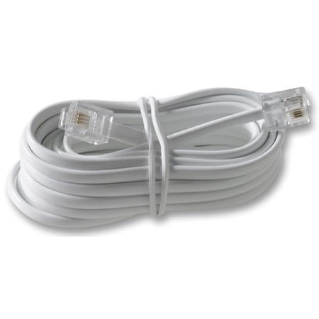 PRO SIGNAL - RJ11 Male to Male Broadband / ADSL Modem Lead, 3m White