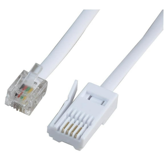 PRO SIGNAL - RJ11 to BT Plug (431A) Crosswired Lead, White, 3m