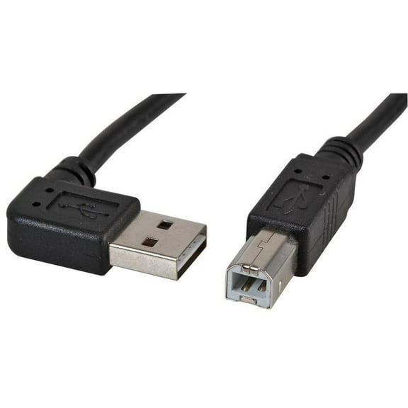 PRO SIGNAL - Reversible 90 USB 2.0 A Male to B Male Lead 2m