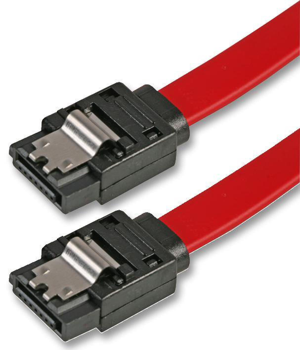 PRO SIGNAL - SATA 2.0 3Gb/s Locking Male to Male Data Lead, 0.45m