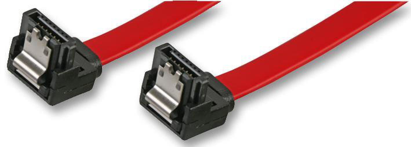 PRO SIGNAL SATA 2.0 Locking 90deg Male to Right Angled Male Data Lead, 0.9m