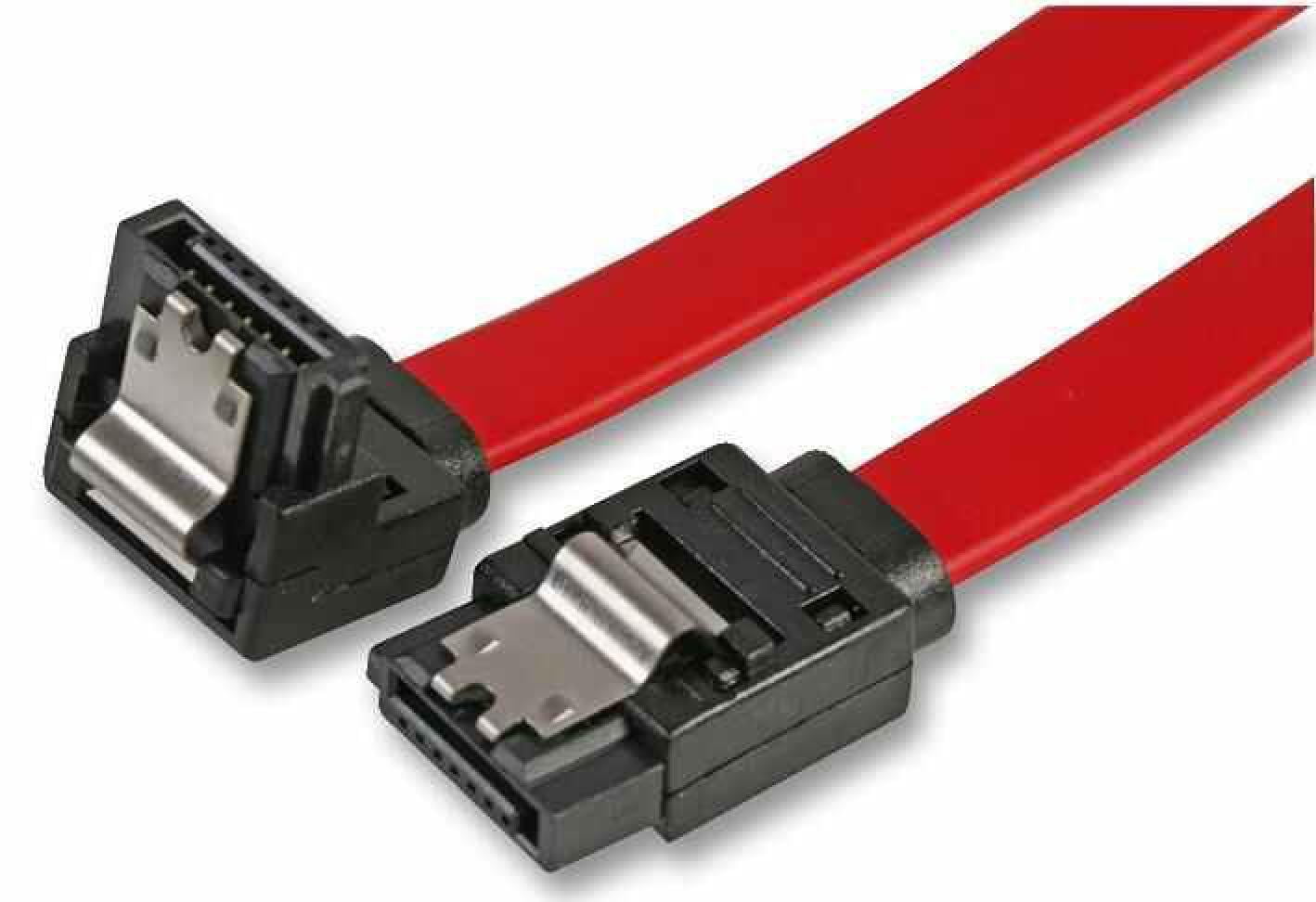PRO SIGNAL - SATA 2.0 Locking Male to Right Angled Male Data Lead, 0.45m