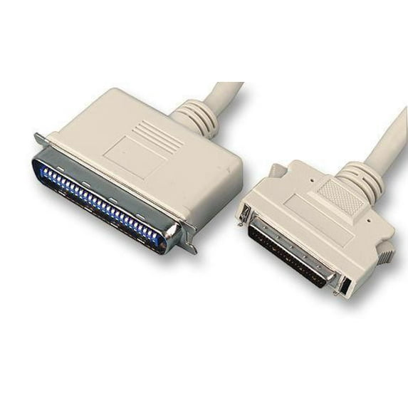 PRO SIGNAL - SCSI 2 Half Pitch 50 Pin D Male to 50 Pin Centronics Male Lead, 2m