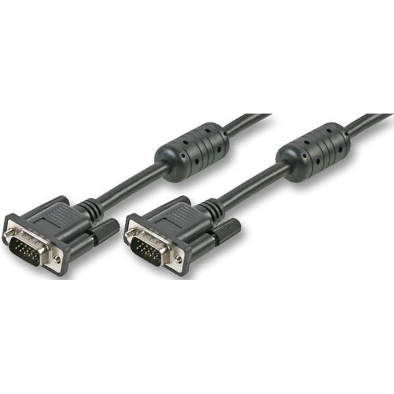 PRO SIGNAL - SVGA (D Sub) HD15 Male to Male Monitor Lead, 20m Black