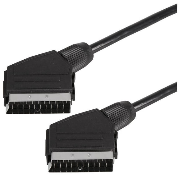 PRO SIGNAL - Scart Lead Male to Male, 2m Black