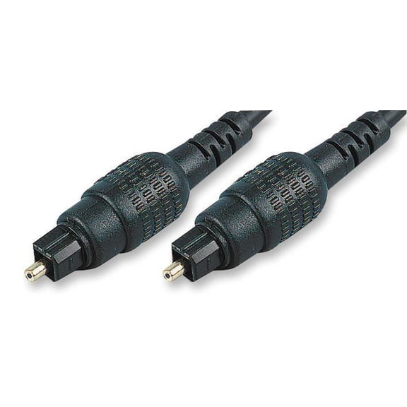 PRO SIGNAL - TOSLink Optical Audio Lead with 4mm Cable, 1m Black