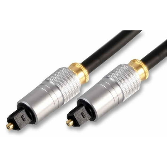 PRO SIGNAL - TOSLink Optical Audio Lead with Metal Housing, 3m Black