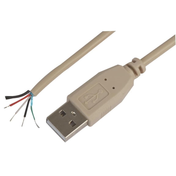 PRO SIGNAL - USB 1.1 A Plug to Bare End Lead, 3m