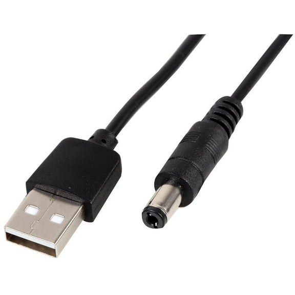 PRO SIGNAL - USB 2.0 to 5.5mm Type N Barrel 5V DC Power Cable, 1m