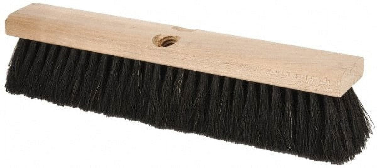 PRO SOURCE 100% Horsehair Push Broom Head: 14" Wide, Handle Sold Separately