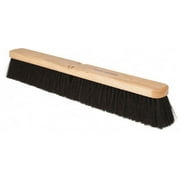 PRO SOURCE 24" Wide Black Horsehair/Tampico Bristle Push Broom Head, Handle Not Included
