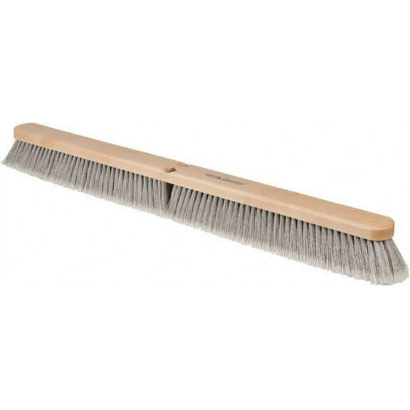 PRO SOURCE 36" Push Broom Head, 3" Poly Bristles, Wood Block, Handle Not Included