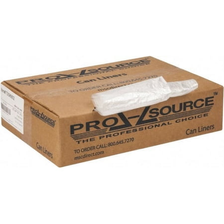 PRO-SOURCE 45 Gal 0.39 mil Household/Office Trash Bag 40" Wide x 46" High, Clear
