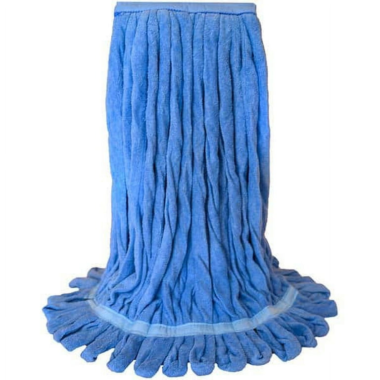 PRO-SOURCE Blue Head Band, Large Microfiber Loop End Mop Head