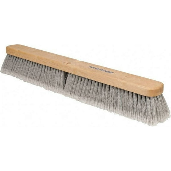 PRO SOURCE Fine-Sweep Push Broom Head with Threaded Wood Block: 24 inch Wide