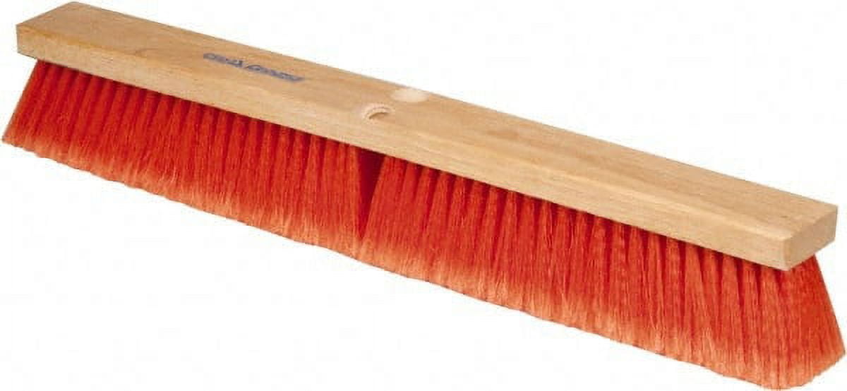 PRO SOURCE Safety Orange Push Broom Head 24" Wide, Handle Sold Separately