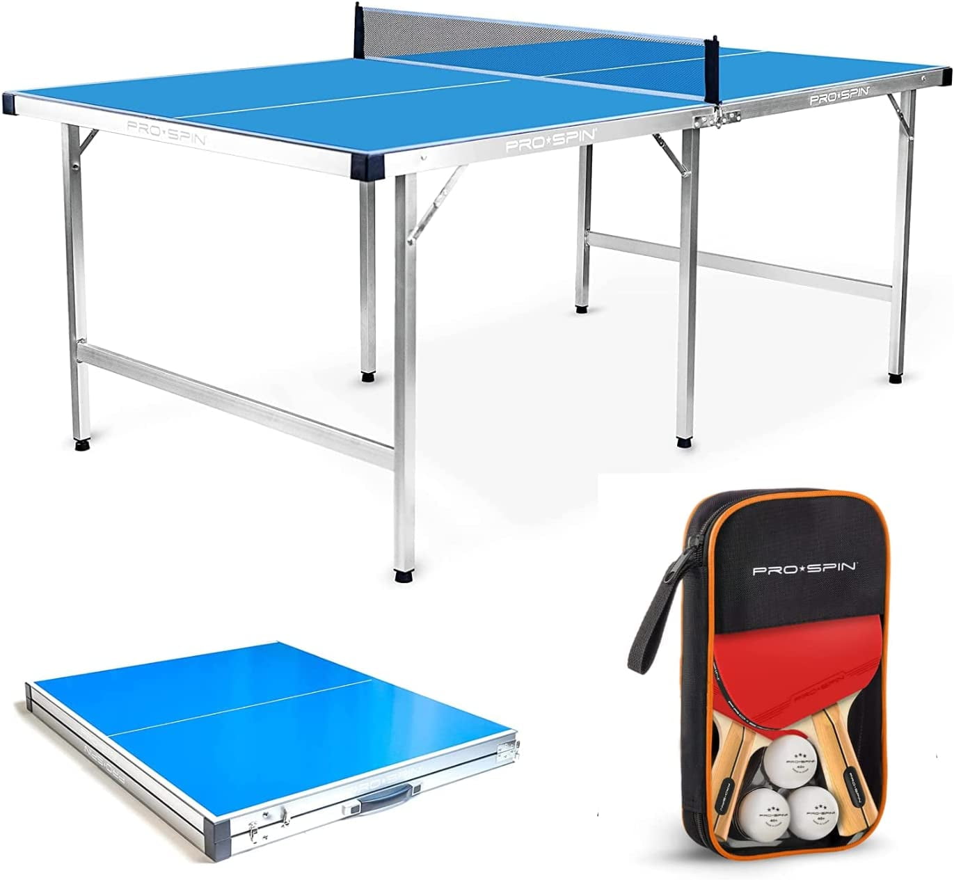 PRO-SPIN Raquette de Ping-Pong en Fibre Carbone