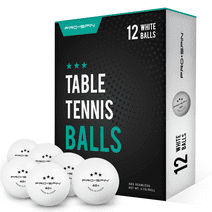 PRO-SPIN Ping Pong Balls, 3-Star White Table Tennis Balls, 12 Count