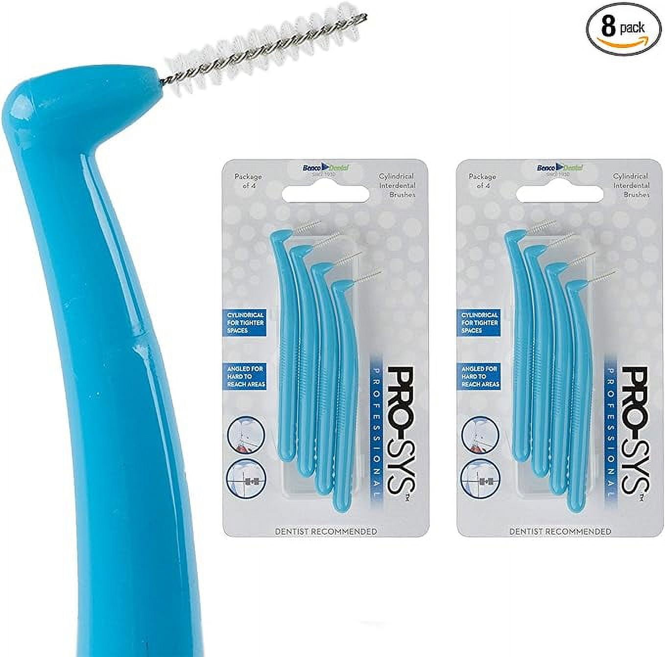 PROSYS® Interdental Brush Narrow Spaces, Proxy Brush 8 Brushes (2 Packs 4 Brushes per Pack