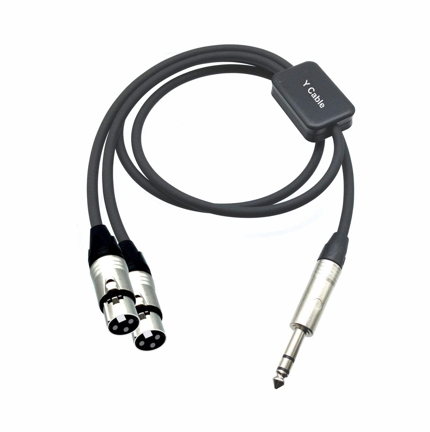 PRO Series Y Cable - 1/4" TRS Male to Dual Female