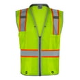 thumbnail image 1 of PRO Surveyor ANSI Class 2 with Reflective Trim with 6 Pockets Zipper Vest (LIME), 1 of 1
