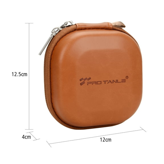 PRO TANLE Filter Hard Storage Case PU Leather Protective Bag Dust-Proof Carrying Punch Holds 5PCS up to 82mm Filters for UV CPL ND Graduated Neutral Density Filters