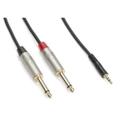Tourtec Tourtek PRO TPA Breakout Cable - 1/8" TRS to Dual 1/4" TS 3ft
