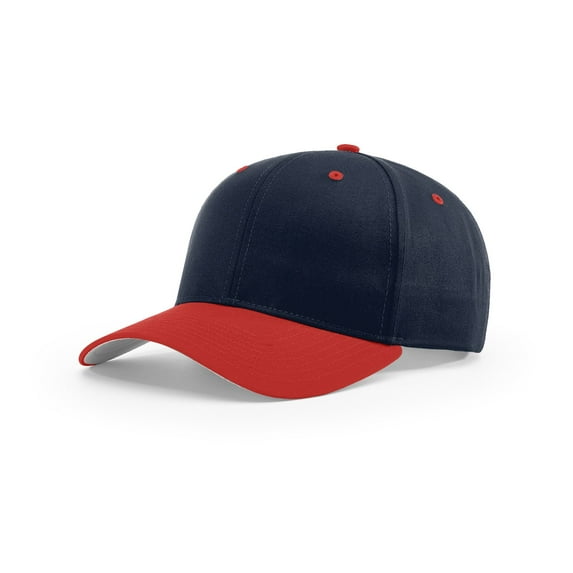 Richardson 212 Pro Twill Snapback Caps - Navy Red
