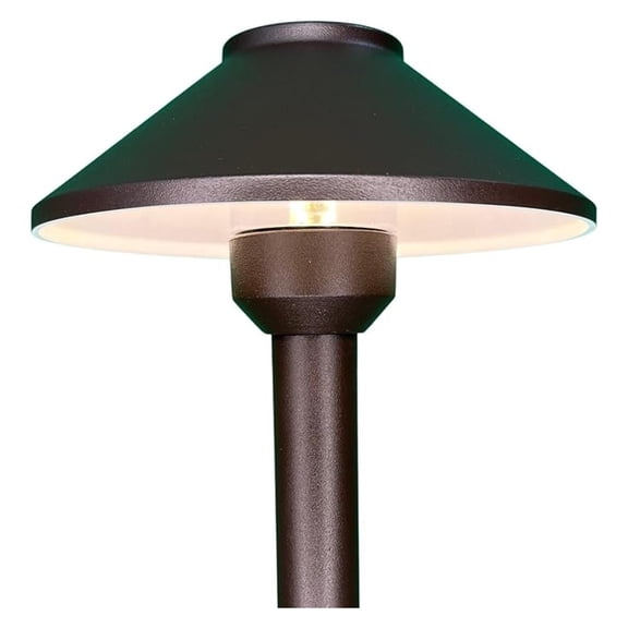 PRO-Trade Outdoor Pathway Lights - Premium Outdoor Landscaping Lighting for , Driveways, Grounds, and Landscapes - Waterproof, Weatherproof, Wired Cast Aluminum Metal LED Area Lights (Bronze)
