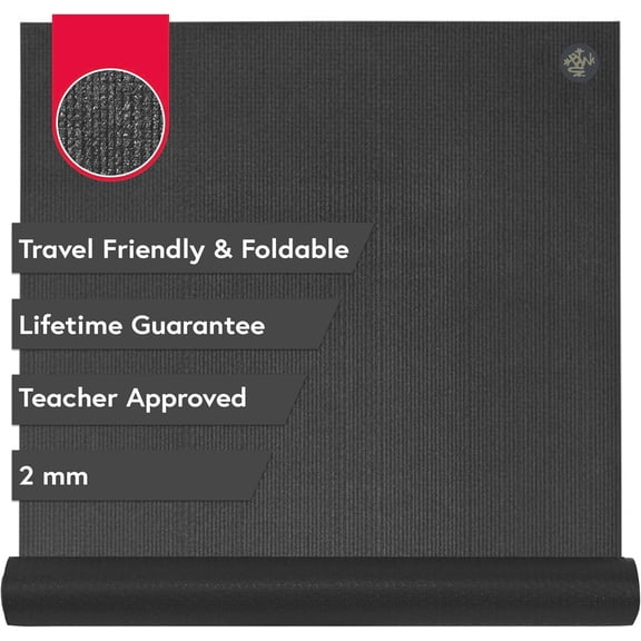 PRO Travel Yoga Mat - 2mm | Foldable & Travel Friendly | Lifetime Durability | Teacher Approved | Hygienic Construction