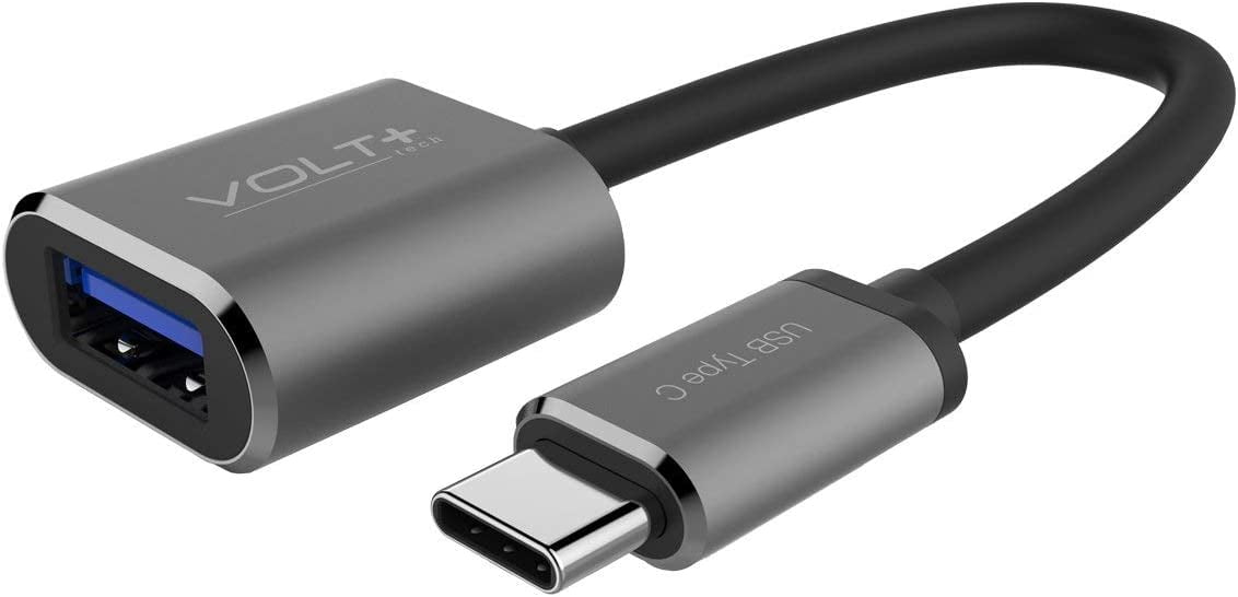 CableCreation OTG Adaptateur USB C vers USB 3.0, 18cm Câble Tressé USB C  Mâle vers USB Femelle, Compatible avec MacBook Pro ChromBook Pixel Huawei
