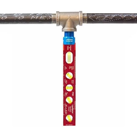 , The PROs CHOICE, PLUMBERs XTREME Torpedo Level with Removable AD-1 Pipe Adapter. 4 Rare Earth V-Groove Rare Earth Magnets Level +Bolt-On Adapter aligns Pipe/Sprinkler installation$$Tools