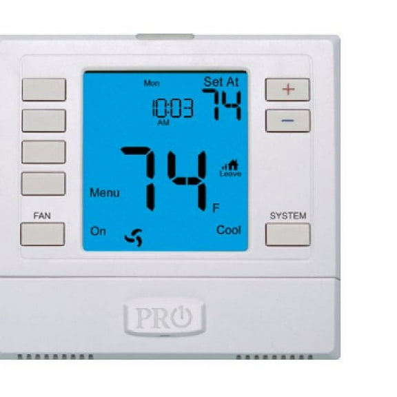 PRO1 IAQ T755S Sensor Compatible Touchscreen 3 Hot/2 Cold 7 Day Thermostat with 6-Inch Screen , White