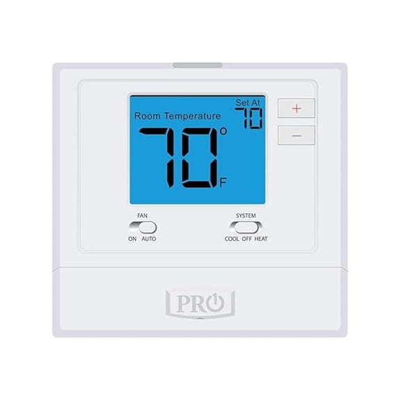PRO1 T701 24 V, 4 INCH Display, 90% Non-CONDENSING Humidity, Blue Backlight, Non-PROGRAMMABLE, Thermostat
