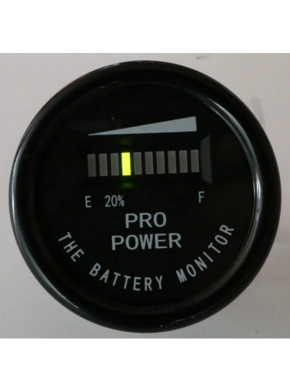 PRO12-48M 36 volt ProPower's Golf Cart Battery meter for 36VDC systems - Works on Trojan, Exide, Interstate and all batteries