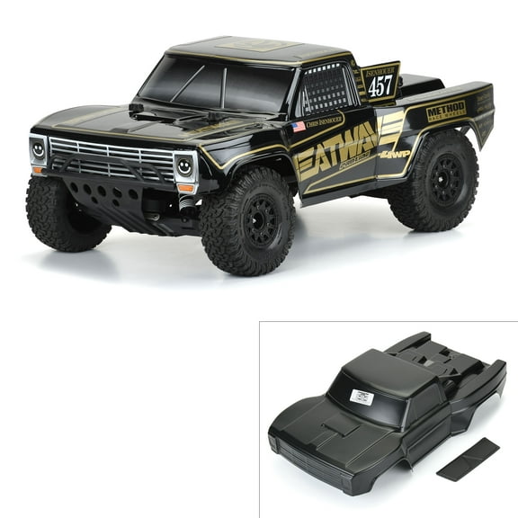 Pro-Line 355118 Pre-Cut 1967 F0RD F-100 Black Body for SC