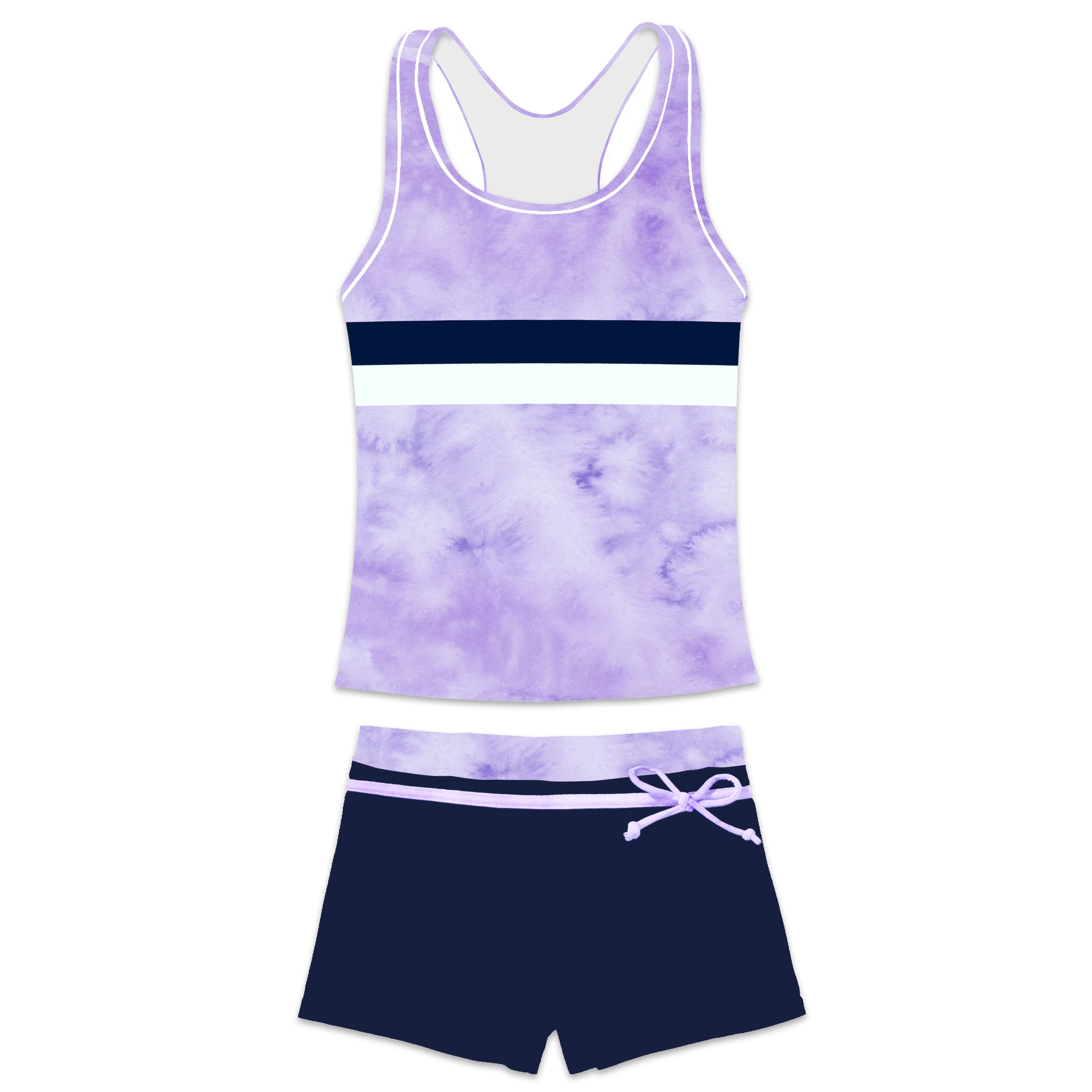 Maillot De Bain Fille Bikini Tankini 2 Pièces - Ensemble Floral 2 à 14 Ans
