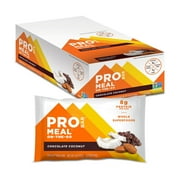 PROBAR - MEAL Bar, Chocolate Coconut - Natural Energy, Non-GMO, Gluten-Free, Plant-Based Protein, 12 Count