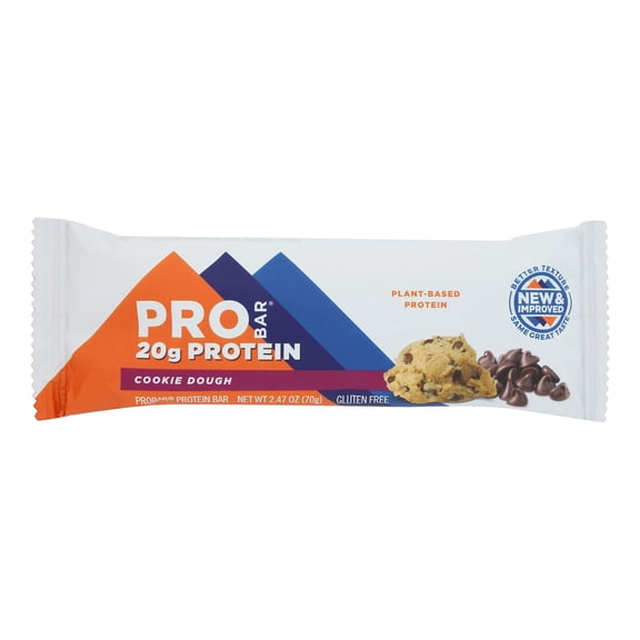 PROBAR - Protein-Packed Cookie Dough Energy Bar - 2.46 Oz, Case of 12