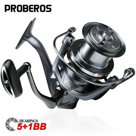 PROBEROS 5+1BB Ball Bearings 18Kg/39.7LB Maximum Power Stainless Steel Bearings Drive System 4.8:1 Rotary Fishing Spinning Reel