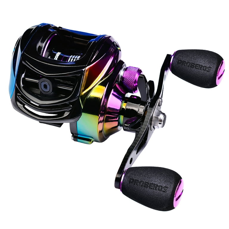 Proberos 9+1 Bb Bearing Fishing Baitcast Reel High Speed 7.2:1 Fishing Reel Bait Cast Wheel Left/Right Hand Fishing Acce, Size: DW130P, Other