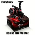 thumbnail image 1 of PROBEROS Fishing Reel 5.2:1 1000-6000 Max Drag 9KG Spinning Reels Metal Spool Reel drag fishing reel,Fishing Accessories, 1 of 18