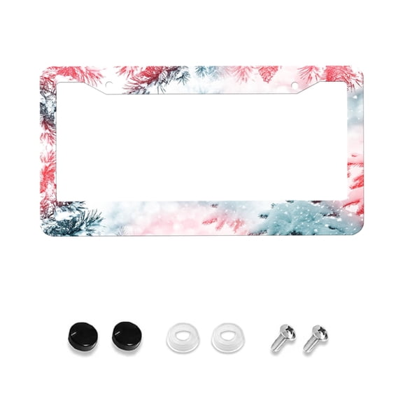 NO PROBLEM License Plate Holder, Black License Plate Holder, Funny Slogan Car License Plate,Car Parts, Universal License Plate Frame 2-Hole With Screws, 1 Piece, Size 12x6 Inches