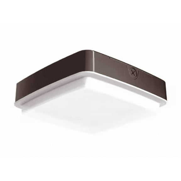 PROBRITE 150W Equivalent Integrated LED Bronze Outdoor Canopy/Ceiling Light, 4000 Lumens, 4000K