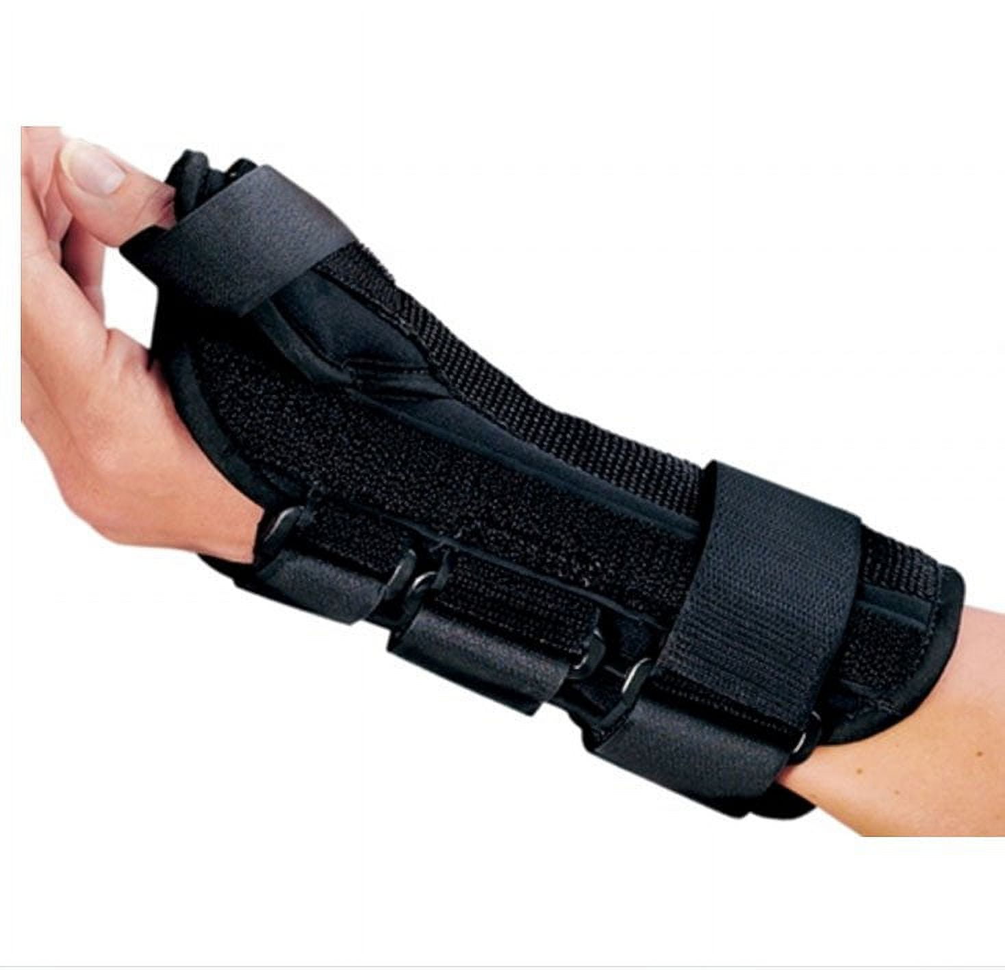 PROCARE ComfortFORM Wrist Splint PROCARE® ComfortFORM® With Abducted Thumb  Foam / Lycra Left Hand Black Medium - DJO 79-87315 EA - Betty Mills